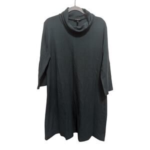 Isabella Oliver Maternity Dress Dark Green long sleeve cowl tunic dress US Large